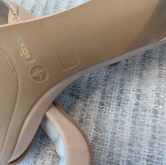 Lulu's Nude Vegan Leather Heels - Picture 13 of 15